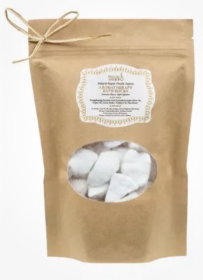 Vanilla Aromatherapy Bath Rocks | Argan & Olive Oil, Cocoa & Shea Butter, Vit E