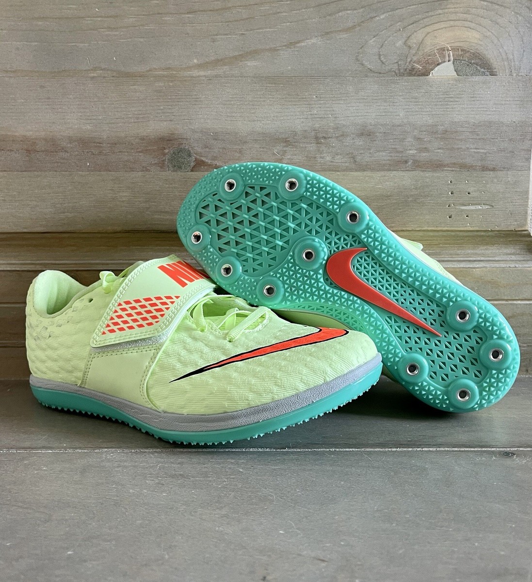 Nike Zoom High Jump Elite Track Cleats Barely Volt 806561 Nike Zoom High Jump Elite Track Cleats Barely Volt 806561
