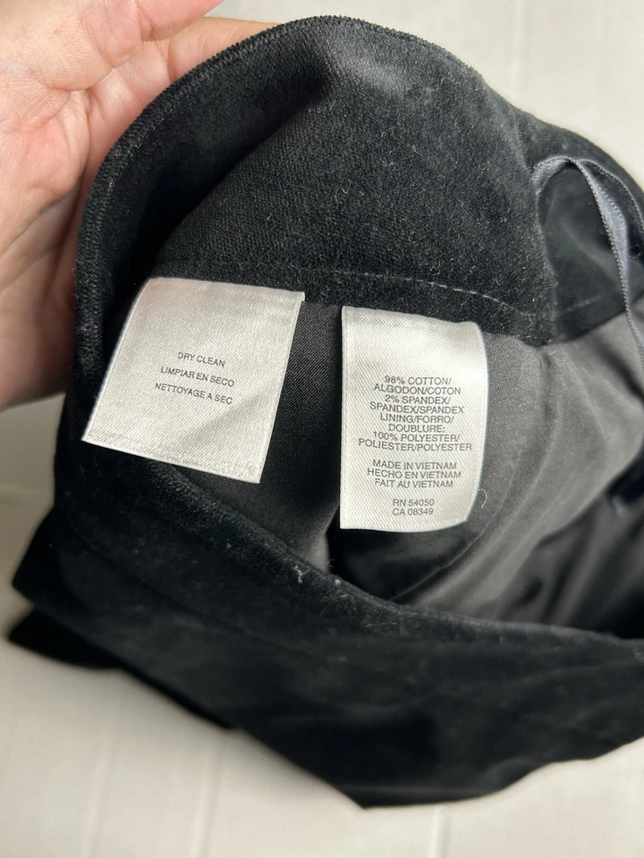 Falda lápiz negra Anne Klein talla 2 hasta la rodilla negocios trabajo carrera Foto 4 de 4