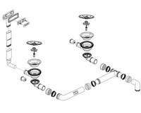 Blanco 234076 Ablaufgarnitur 2 X 3,5'' Sieb Infino C-Overflow