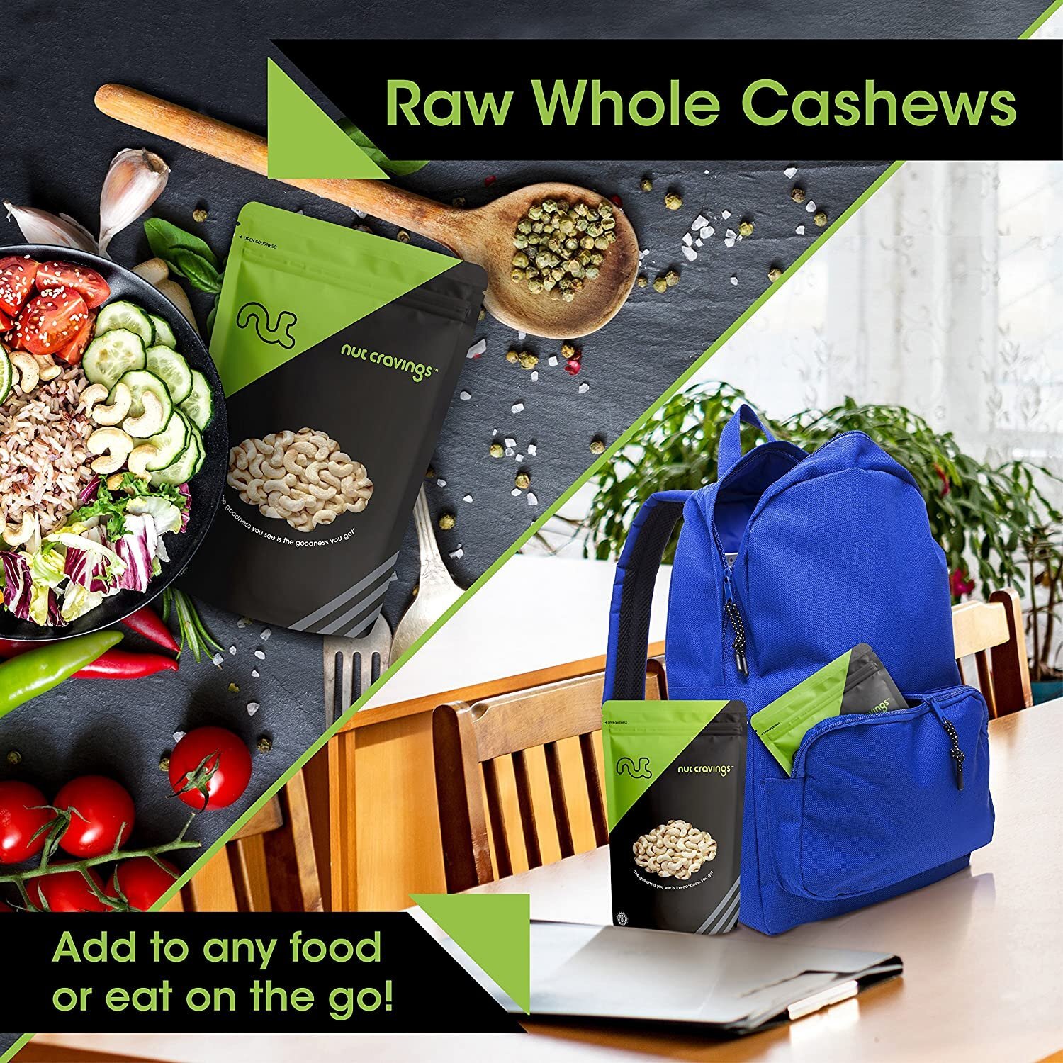 Premium Raw Whole Cashews Unsalted, Superior to Organic (32 Ounce