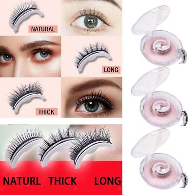 Gefälschte Wimpern Wiederholbar Wendbar Bequem 1er Set für Frauen Mädchen