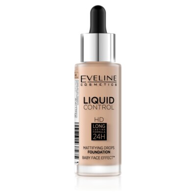 5901761937275 EVELINE Liquid Control HD Mattifying Drops Foundation matujący pod