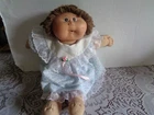 1985 Cabbage Patch Kid Brown Eyed 1 Dimple Open Mouth signed