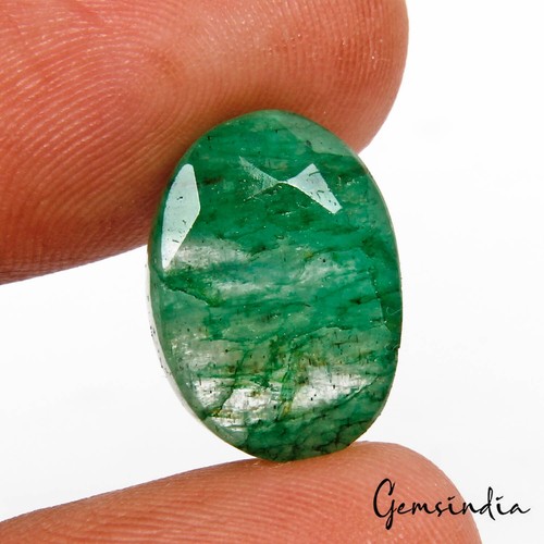 Certificado 11.20 Cts Corte Ovalado Natural Esmeralda Superior Piedras Preciosas Verdes Valoración $2K+ - Imagen 4 de 7