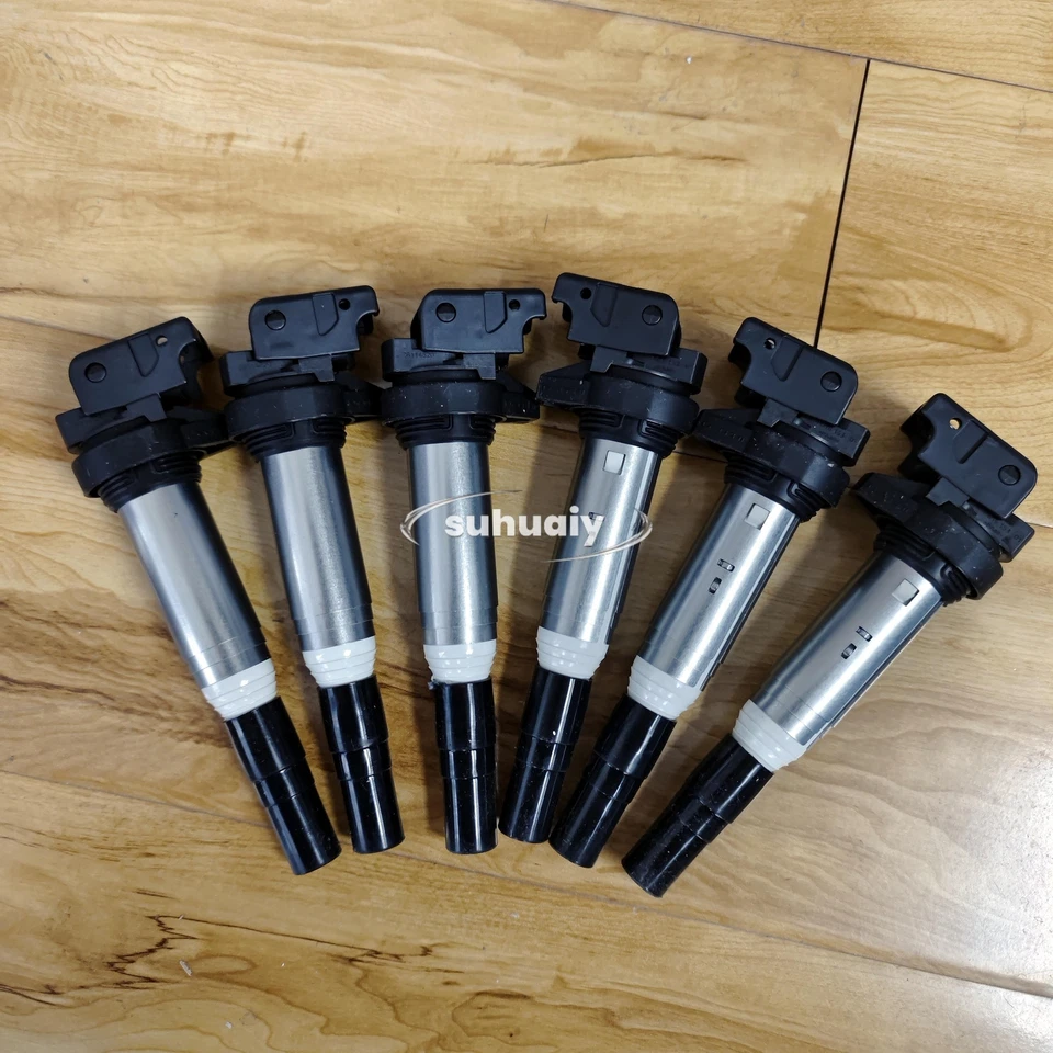 New 6X Delphi Ignition Coils Metal Set For BMW 135i 335i 325i 535i X6 Z4 X3 X5 Foto 3 de 4