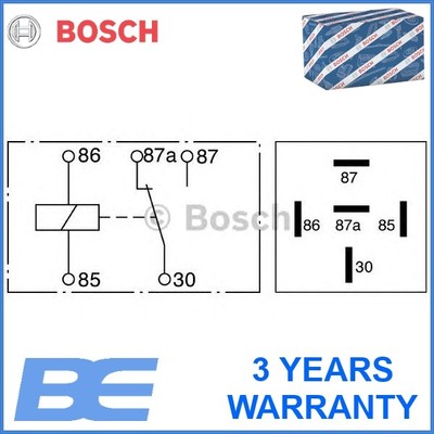 Relay Genuine Heavy Duty Bosch 0332209203 198162a1 3165141213195