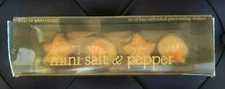 Boston Warehouse Set of 4 Individual Place Setting Mini Salt & Pepper Shakers 