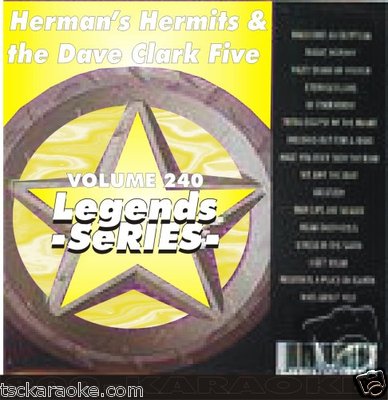 Hermans Hermits DAVE CLARK FIVE Karaoke CDG 17 Sgs HENRY THE 8TH Glad All Over