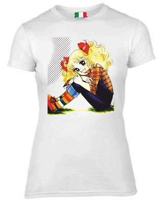 Shirt Nera Maglie Con Stampe Fumetti MAGLIETTA DA DONNA COLORE