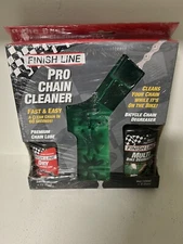 Finish Line Pro Chain Cleaner with 2oz DRY Chain Lubricant and 4oz EcoTech Degre