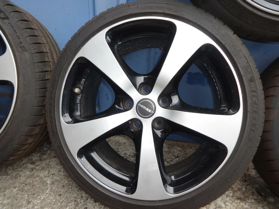 Alufelgen Reifen Borbet 8,5Jx18 ET50 225/40ZR18 92Y Michelin Ford Mondeo MK4 BA7 - Bild 4 von 4