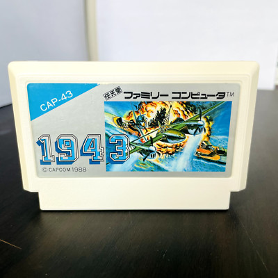 Battlefield 1943 Nintendo Famicom Capcom 1988 CAP-43 Japanese Version Shooter