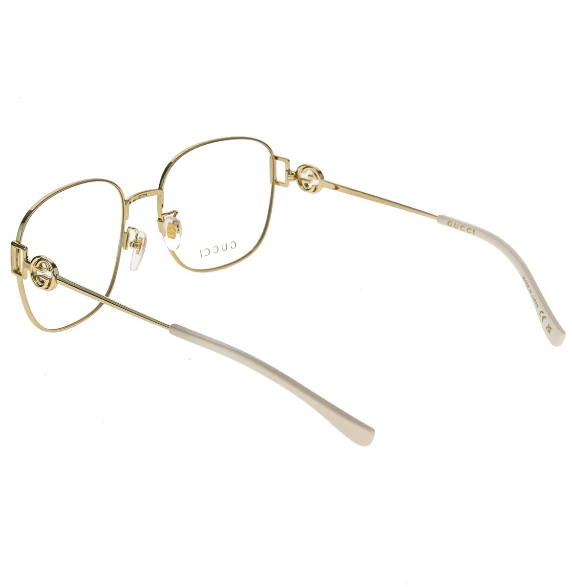 GUCCI(グッチ) GUCCI 1209 Gold Metal Logo Retro Eyeglasses GG1209O Optical