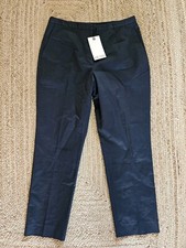 Hush. Navy Cigarette Trousers. UK 12. Brand New 79.00