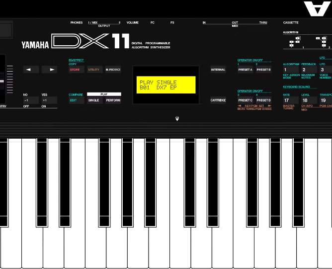 Yamaha DX11 default presets Patches sysex | eBay