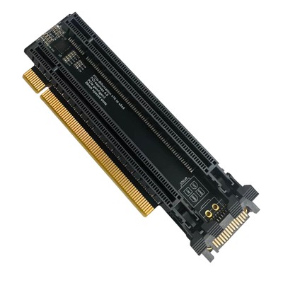 1Pc PCI-Express 4.0 x16 Gen4 Gen3 Expansion Card SATA Interface Accessories