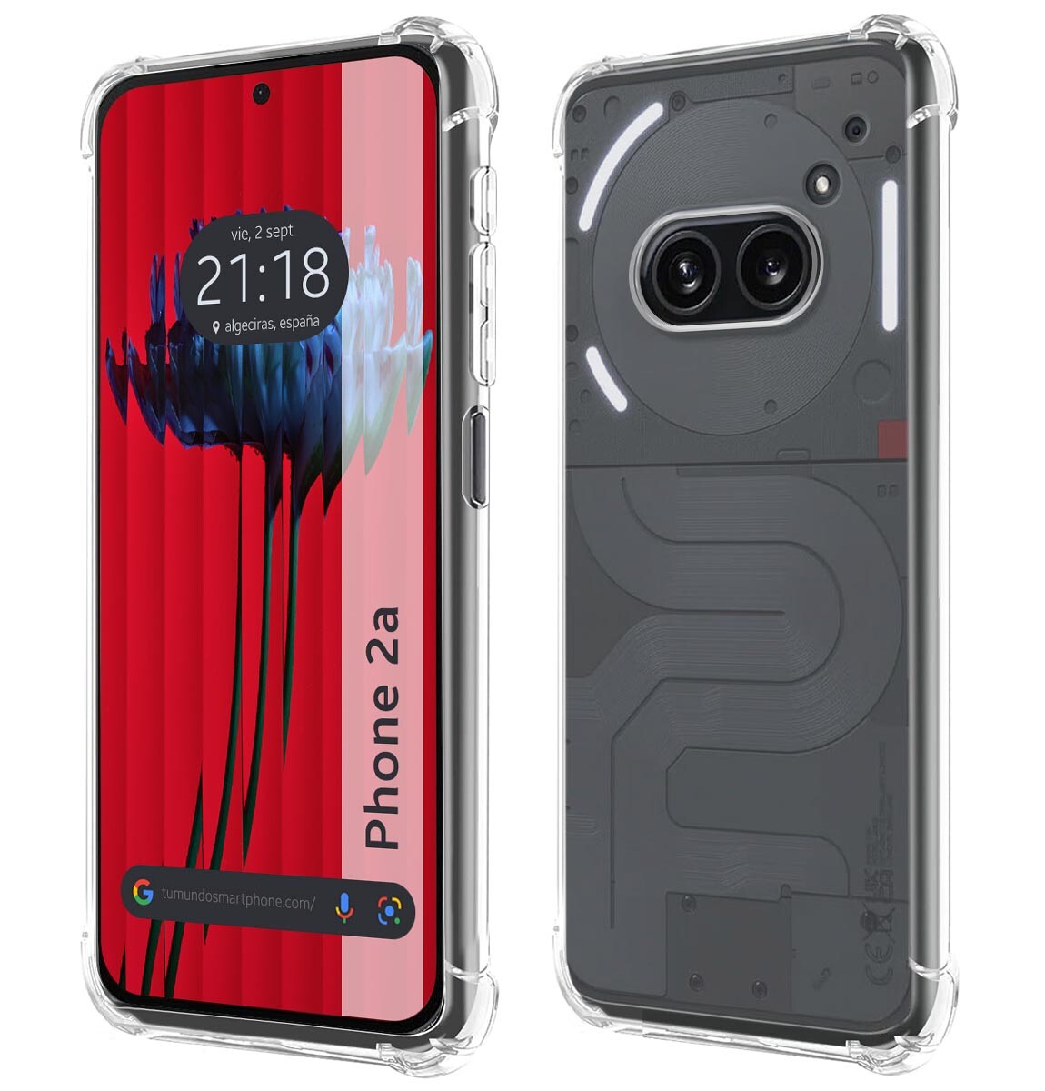 Cover Silicone Anti Colpi Trasparente per Nothing Phone 2a 5G