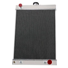 3 Row Aluminum Radiator for 1930-1950 1946 Hot Rod w/Trans Cooler CUBAUTO