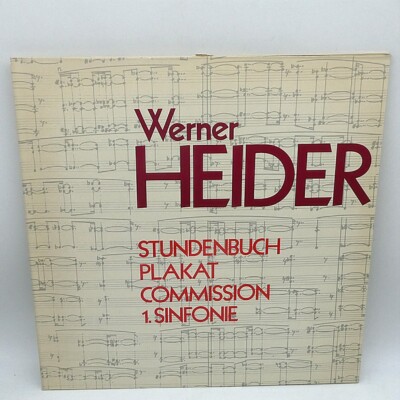 Rare Vinyl Klassik Lp Werner Heider    Stundenbuch / Plakat / Commission