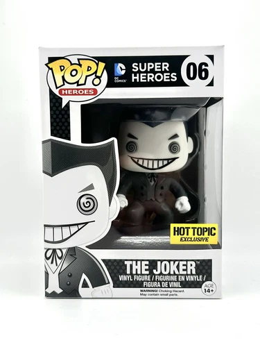 Funko Pop! DC Heroes The Joker Black/White #06 Hot Topic Exclusive
