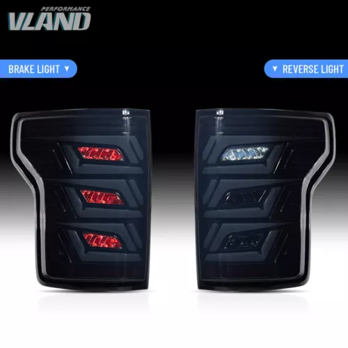 2015-2020 For Ford F150 Black Sequential Full LED Brake Tail Lights Pair - Bild 6 von 16