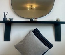 Floating black shelf brand new with screws 92x16x3cm Home Wood Mirror Shelf