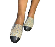 Chanel Loafers 37 UK4  24cm Chanel Flats Chanel Shoes Leather RRP£895
