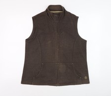 Womens UK Size 16 DASH Brown Gilet
