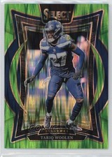 2024 Panini Select Concourse Neon Green Shock Prizm /599 Tariq Woolen #95 1ku8