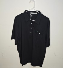 Criquet Men's Performance Players Polo Shirt - Black - Size XL - NEW