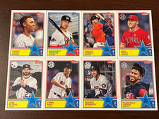 2018 Topps Baseball 1983 Topps 35th Annv. Series 2 Full All-Star Insert Set (75)