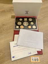 Royal Mint United Kingdom 1999 Deluxe Proof Coin Set In Red Leather Case