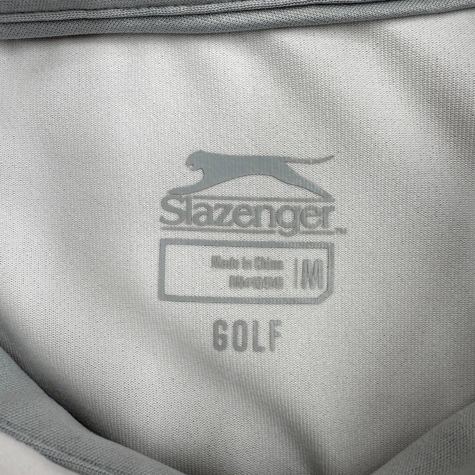 Polo de golf Slazenger para hombre, camisa de verano de rendimiento, blanca, talla M Foto 4 de 4