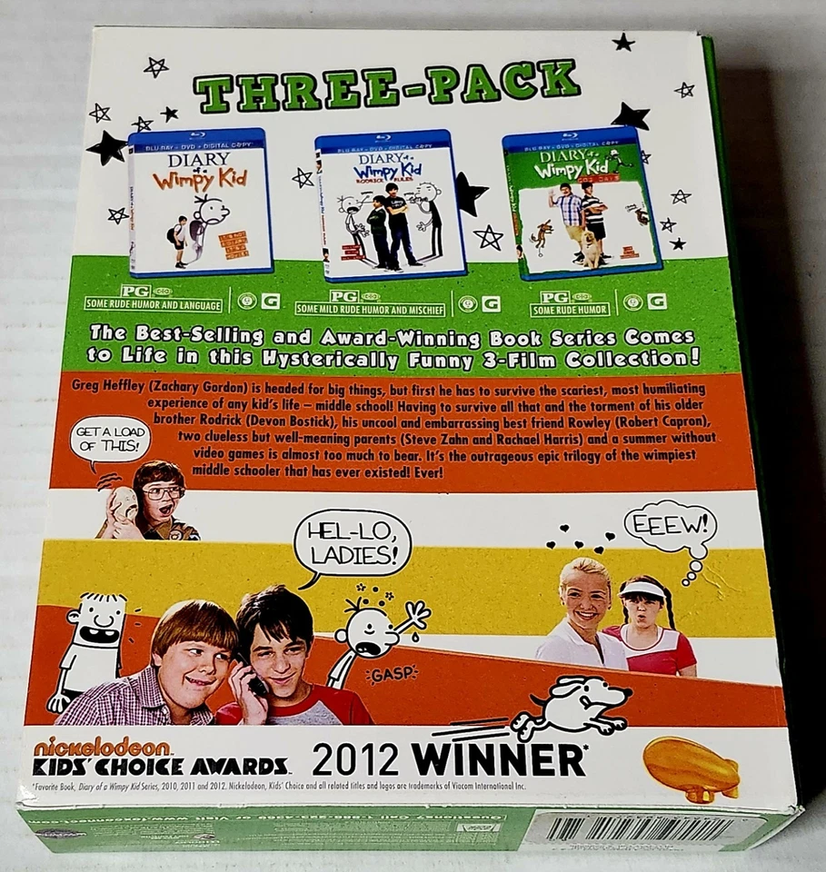 Diary of a Wimpy Kid 1, 2 & 3 [Blu-ray] - Image 2 of 4