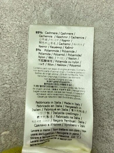 Felpa con cappuccio FENDI Zip 46 Cashmere GRIGIO Plain *Pilling