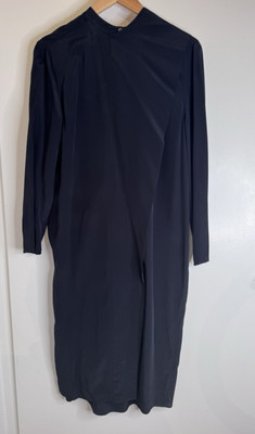 Acne Studios Oversized Midi Kleid in Dunkelblau