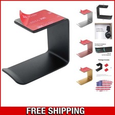 Aluminum Under-Desk Headphone Hook Holds 5 lbs - Space-Saving Stylish
