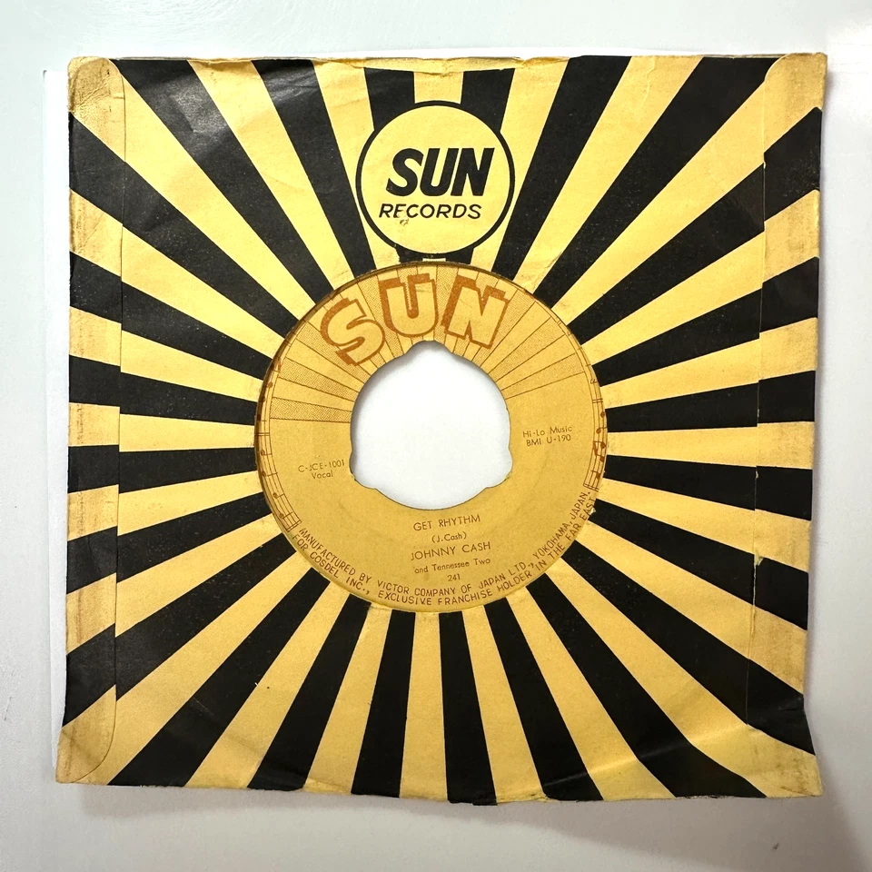 I Walk The Line Record Johnny Cash Sun 241 45 Japan C-JCE-1001 - Image 2 of 4