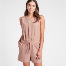 Athleta Size XS Farallon Romper in Mocha Latte Sleeveless