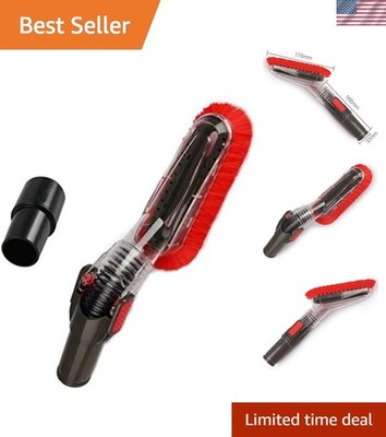 Soft Dusting Brush & Hose Adapter Set for Effortless Cleaning of High Surfaces
