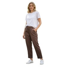 Gap Women Brown Tencel Pull On High Waist Pant Size M - NWT MSRP 79.95