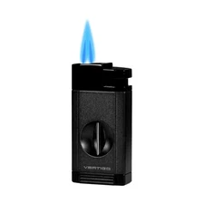 Vertigo Saber Double Torch Lighter with Built-In V Cutter - Sleek Design