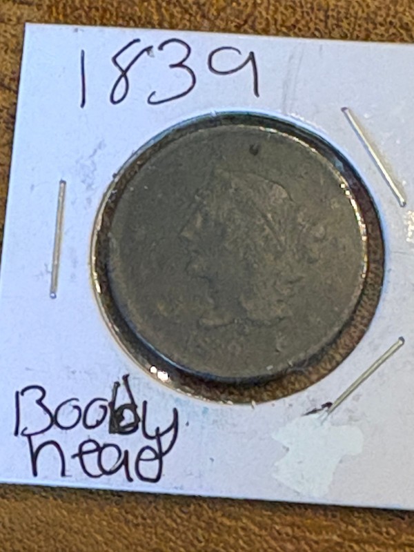 1839  classic head Large Cent