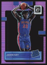 2022-23 Donruss Optic #241 Jaden Ivey Hyper Pink RC