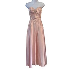 Vintage Pink Satin Gown Coquette Princesscore Formal Dress Prom Formal Regency