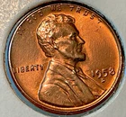 1958-D Lincoln Wheat BU, #1