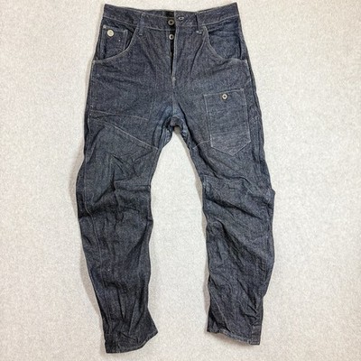 G-Star Raw Alcatraz 3D Loose Tapered Jeans Y2K Streetwear Size Mens 30x27 Hemmed