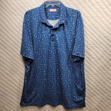Fore Fathers Texas Polo Shirt Men’s XXL Lone Star Golf Blue BBQ Cowboy Football