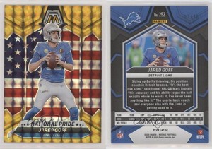 2024 Panini Mosaic National Pride Gold Mosaic Prizm /10 Jared Goff #252